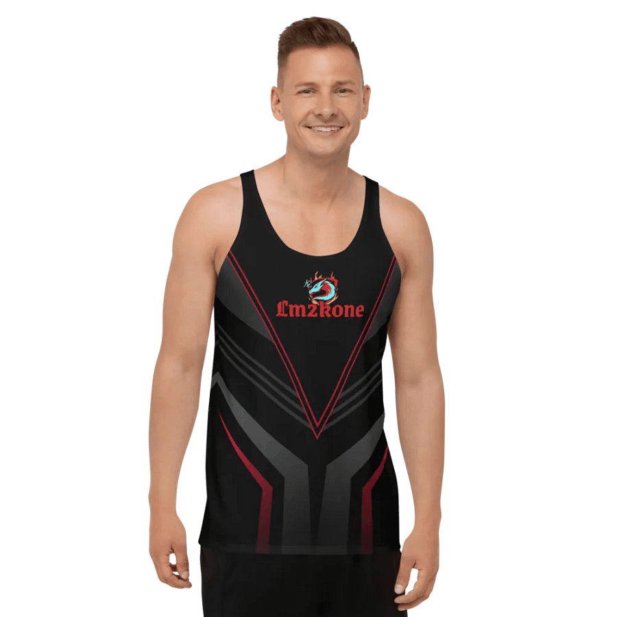 LM2Kone red - Customizable Tank Top - 5% elastane product image (9)