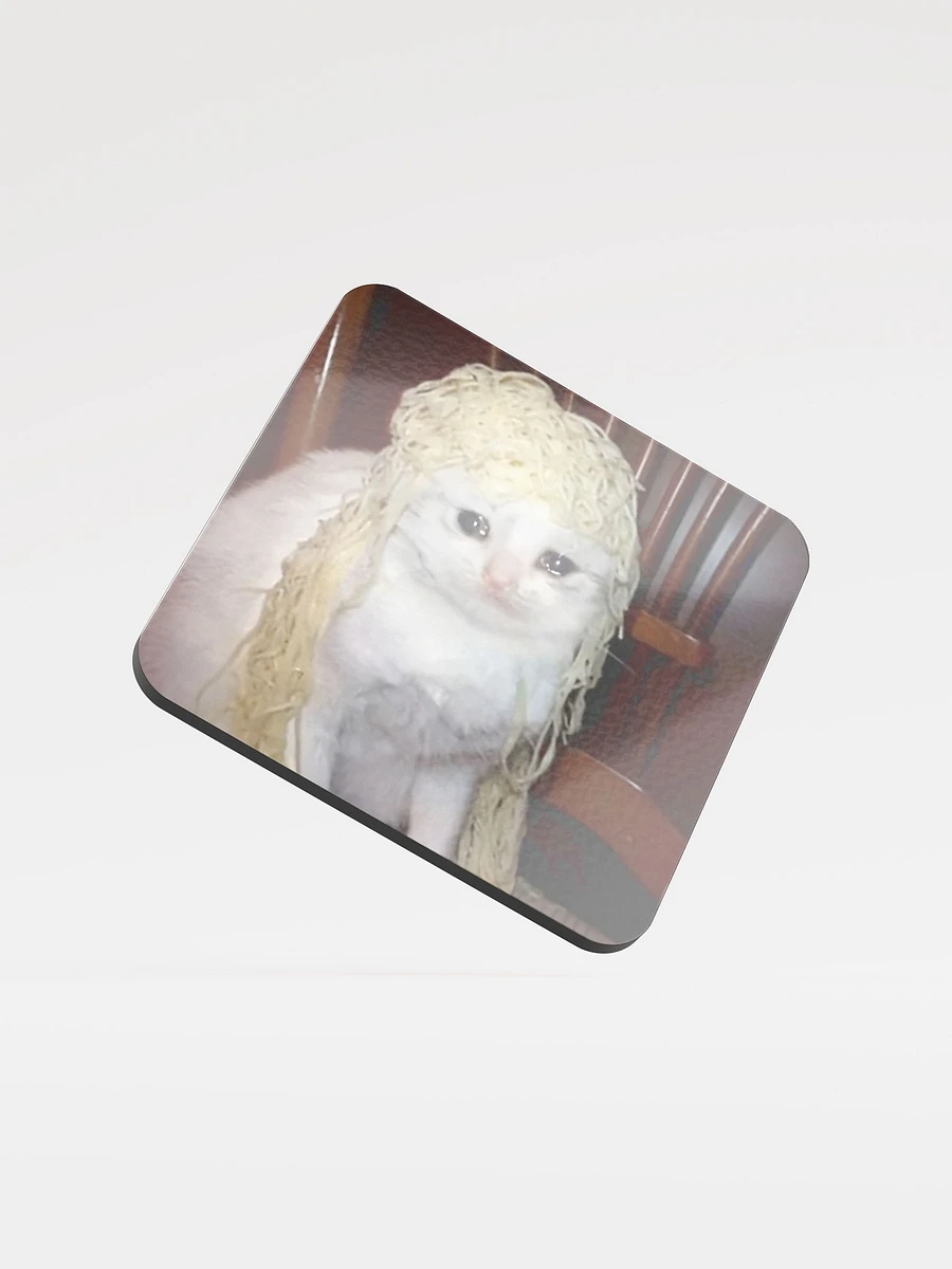 Glossed Cork Coaster: Meme Cats 2 product image (1)