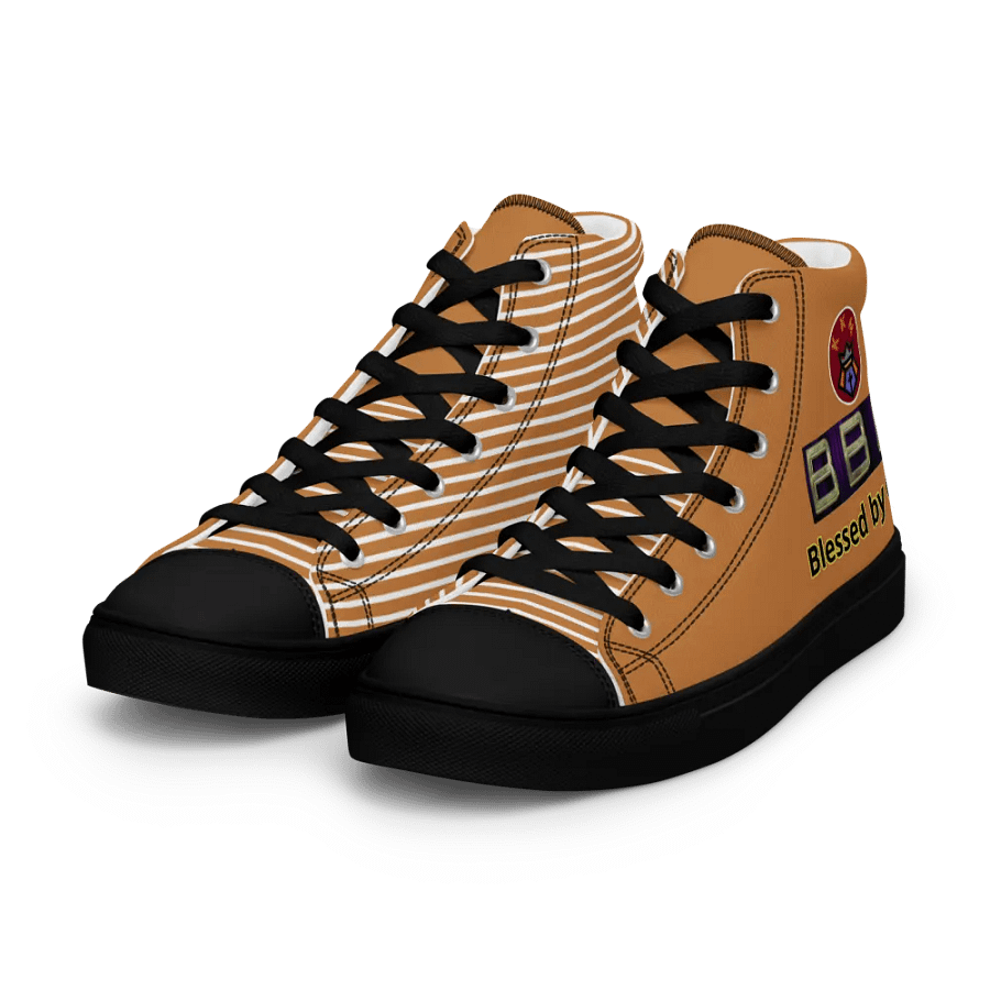 BBG Tan Pattern High Tops - Black Soles product image (4)