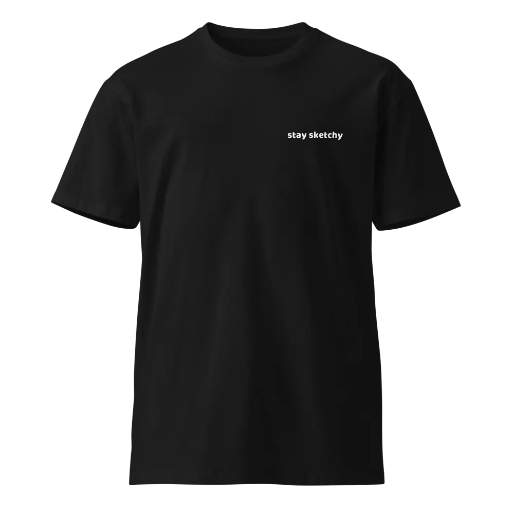 Black & White Stay Sketchy T-Shirt product image (1)