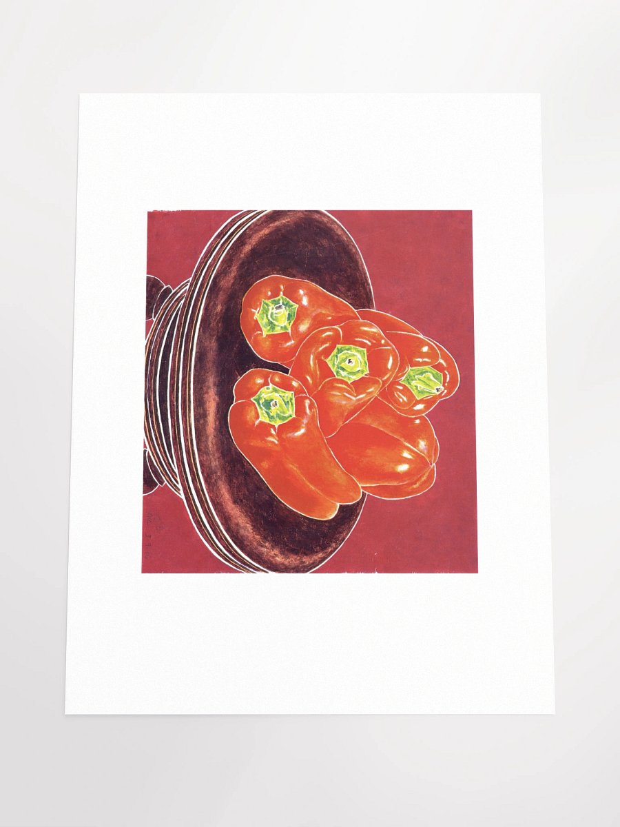 Red Peppers Piano Stool 03.09.86 Print product image (4)