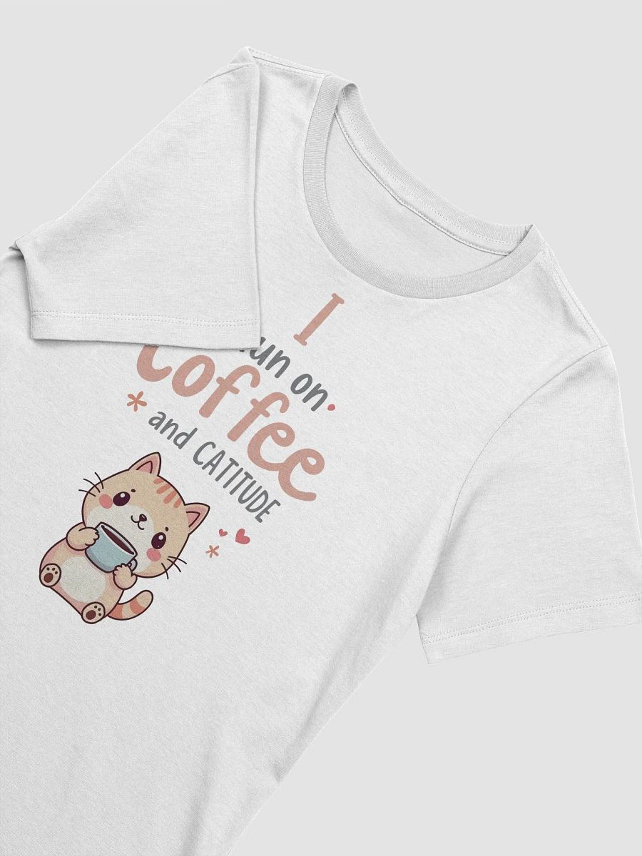 I Run on Coffee and Catitude Cat T-Shirt product image (35)