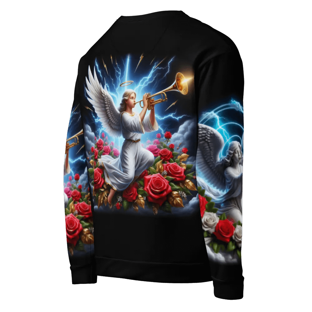 Angels making Music with a Trumpet - All-Over Unisex Sweatshirt #34 product image (8)