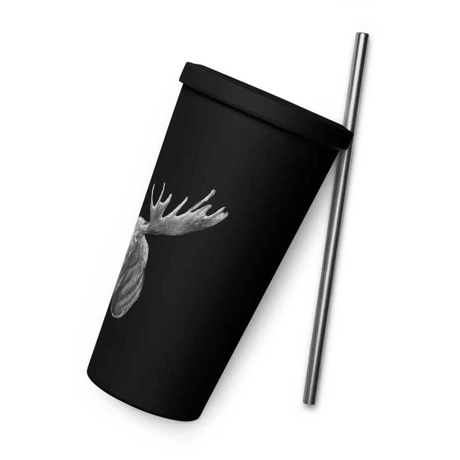 Moose Drawing Straw Cup product image (11)
