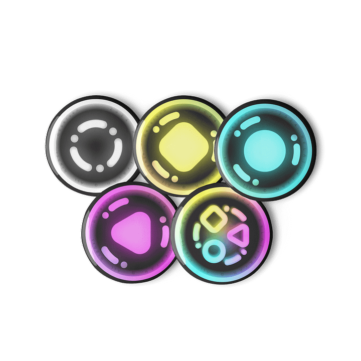 AbsolutRyan Pin Button Set #0 (On Black) product image (3)