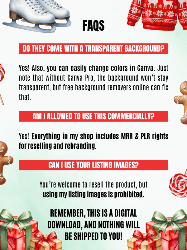 MRR/PLR Christmas Clipart PNG product image (9)