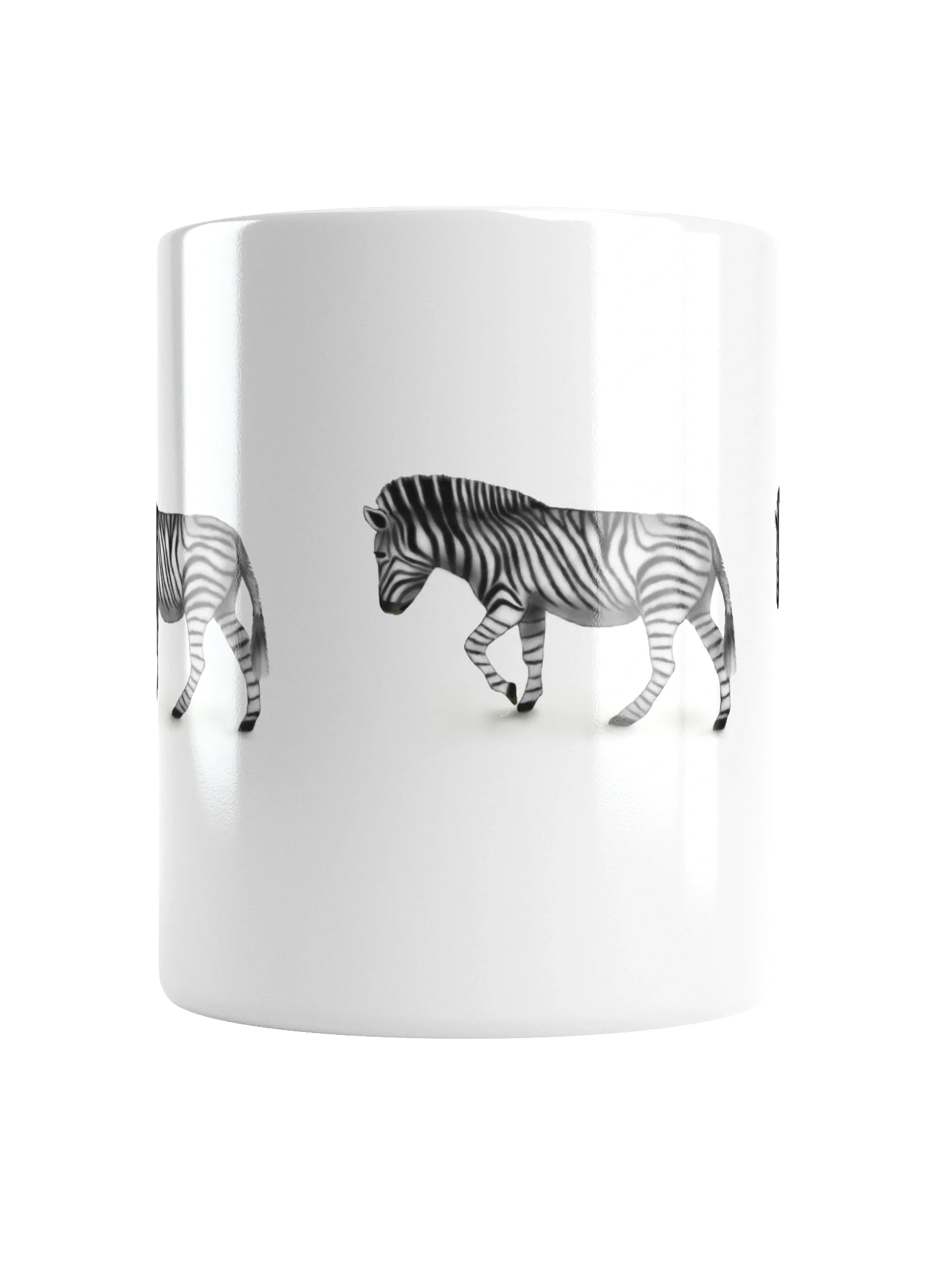 Striped Zebra White Glossy Mug product image (16)