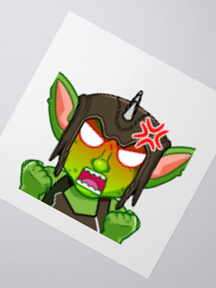 Angry Kiss Cut Sticker product image (2)