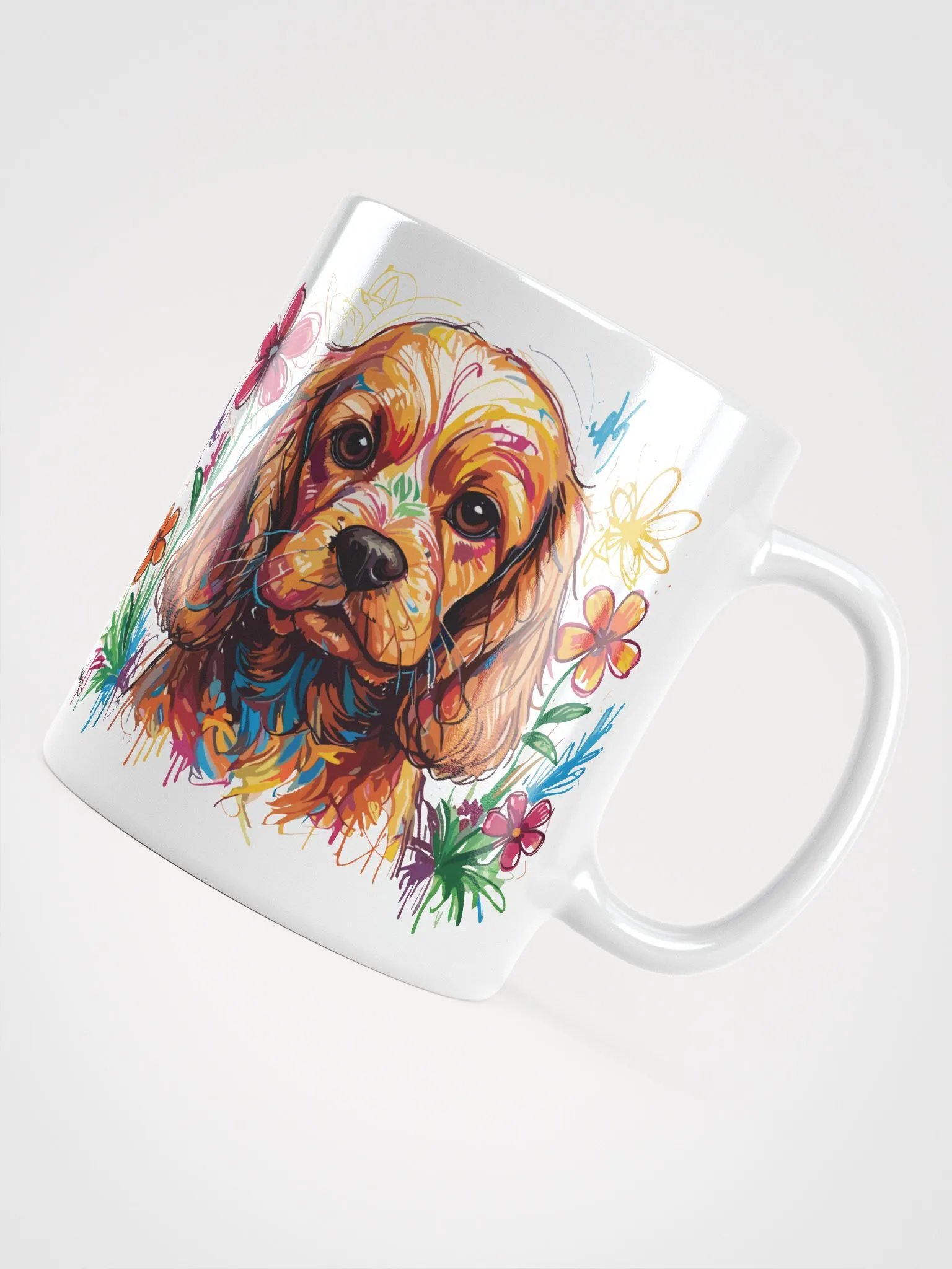 Scribbles Cocker Spaniel 4 , Mug product image (7)