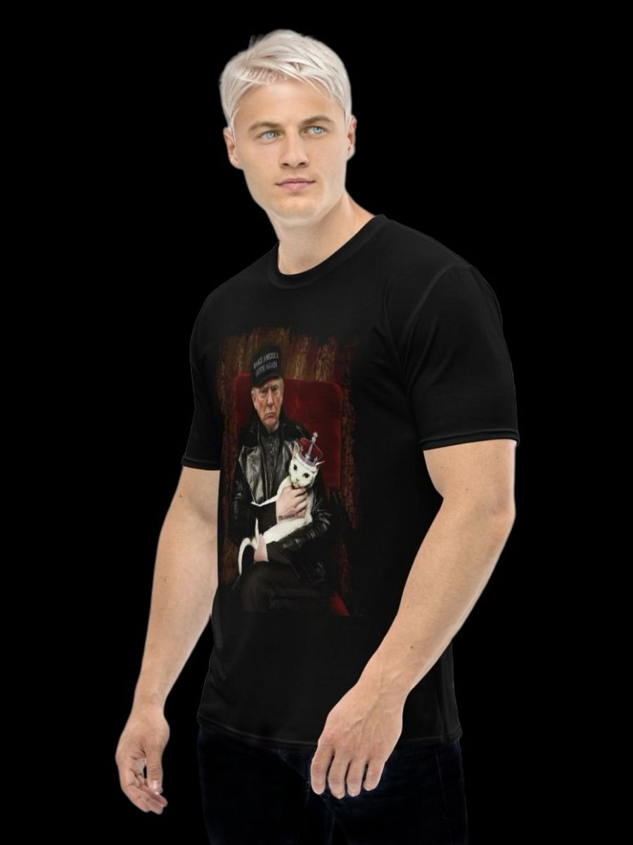 Trump Goth T-shirt - 'Make America Goth Again' Design with White Cat Queen product image (2)
