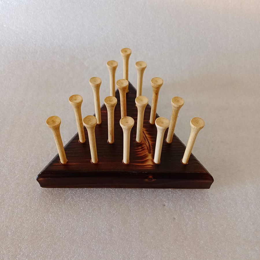 Triangle Peg Game with BURNT Base product image (4)