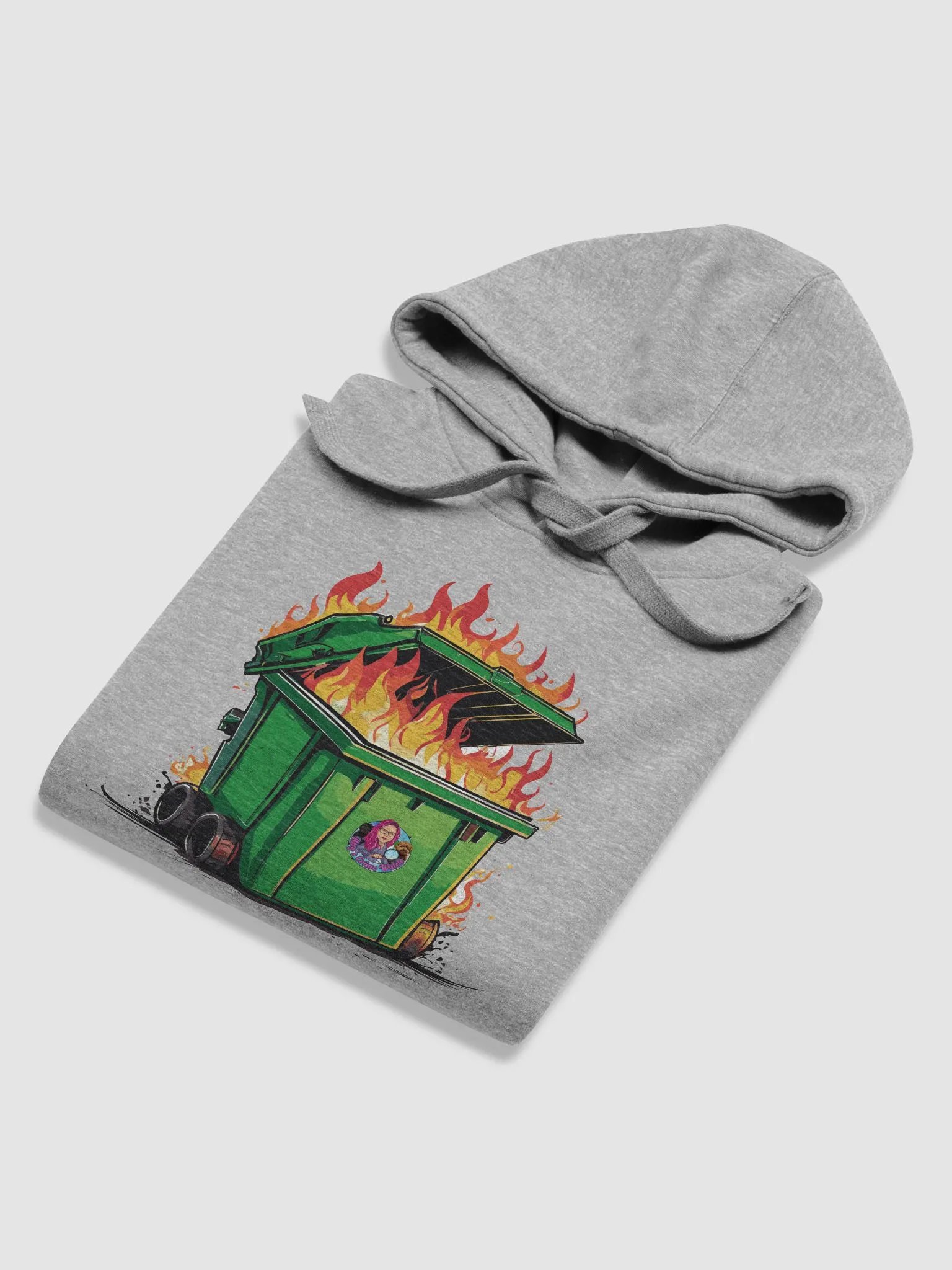 Flaming Dumpster Unisex Hoodie product image (6)
