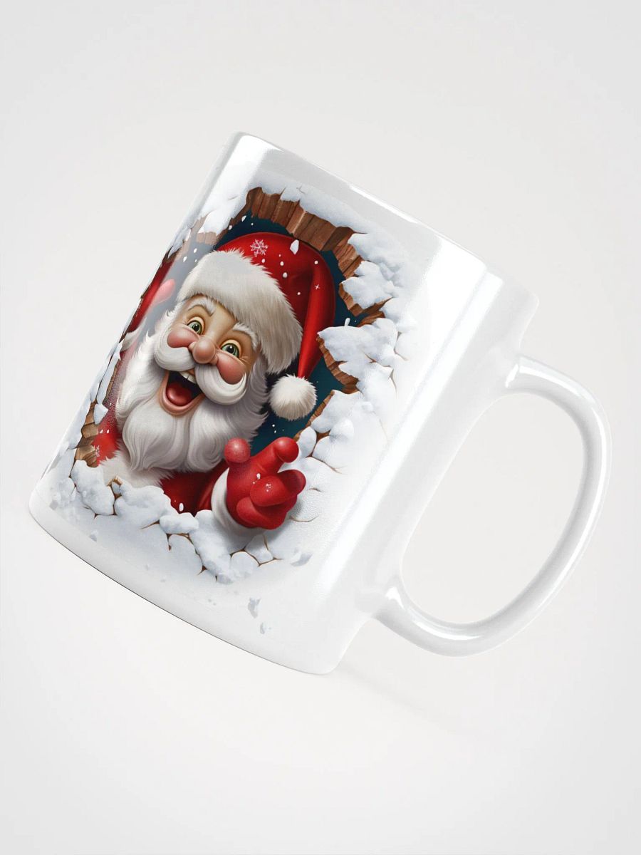 Peek-a-Boo Santa 3D Christmas Mug - Jolly Double-Sided Design product image (10)