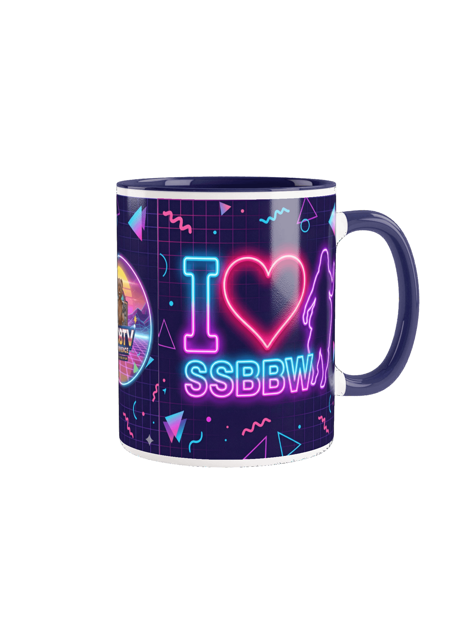 Neon I heart SSBBW BOB TV  Ceramic Mug! product image (1)