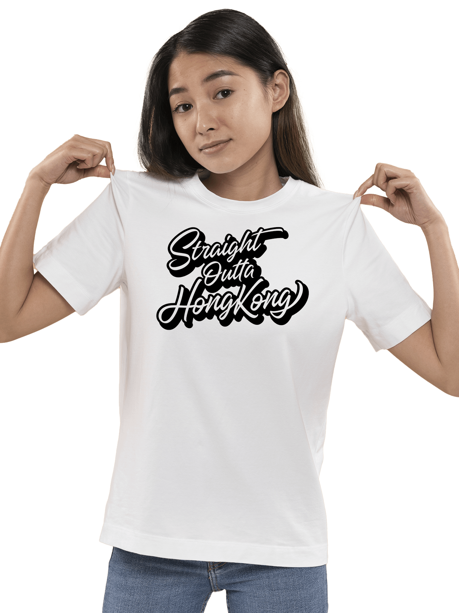 STRAIGHT OUTTA HONG KONG (Outline) Unisex T-shirt product image (6)