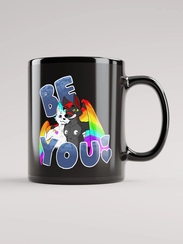 Be You! Pride Black Glossy Mug product image (2)