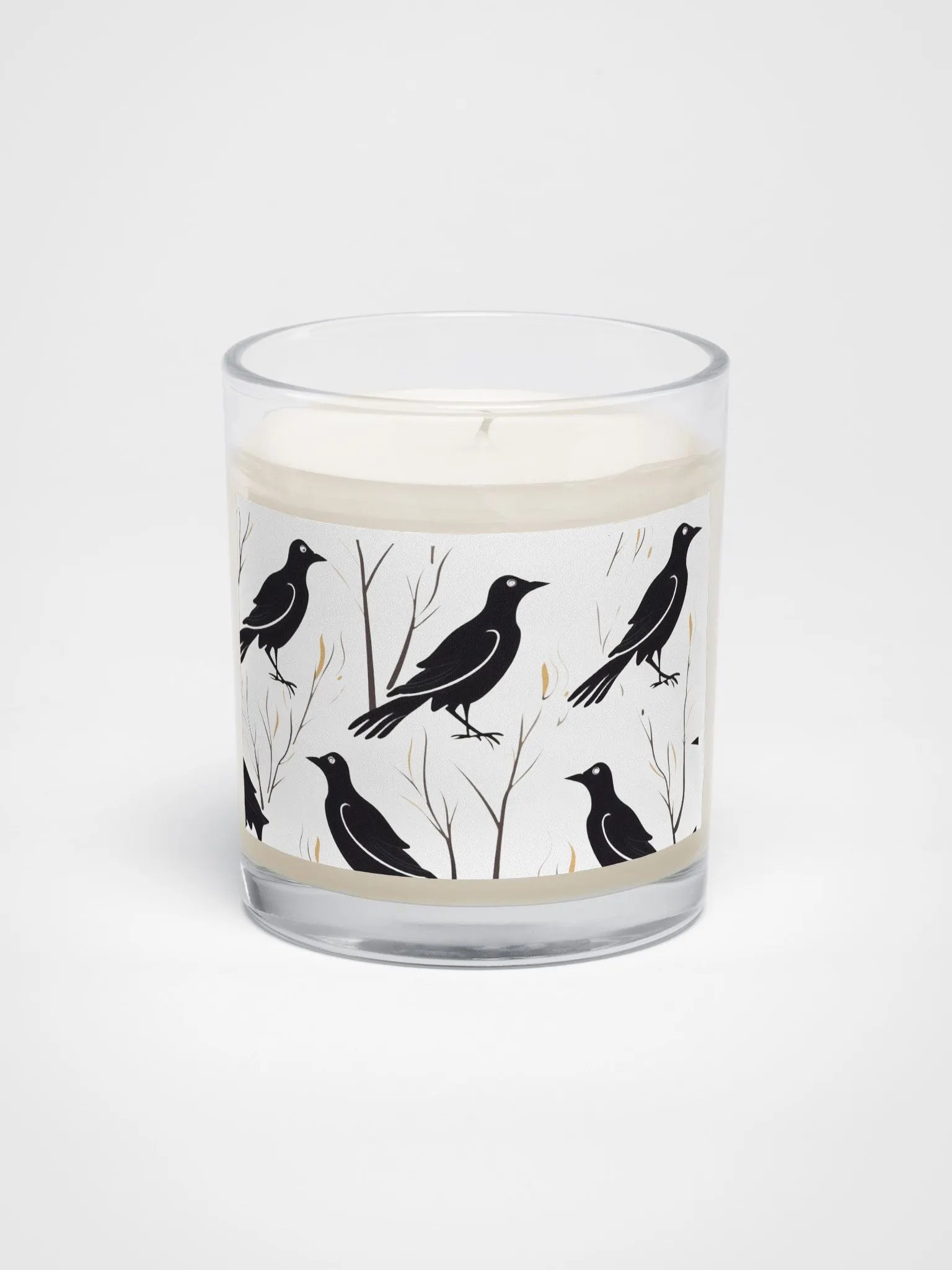 🌙 Serene Black Birds & Twigs Soy Candle 🕯️ product image (1)