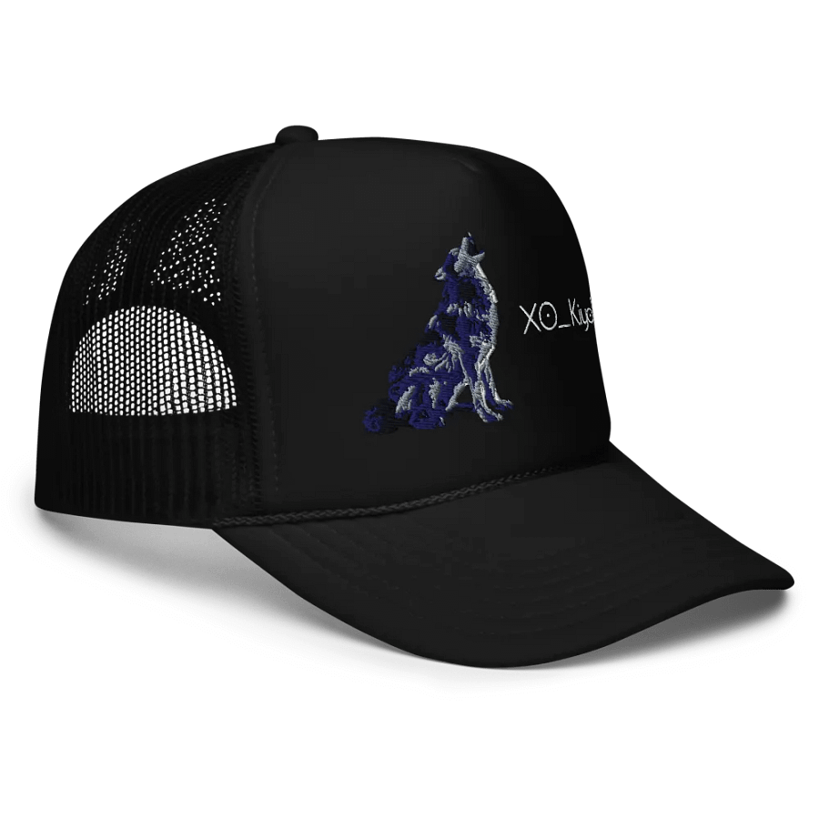 Howling Wolf Monochrome Foam Trucker Hat product image (3)