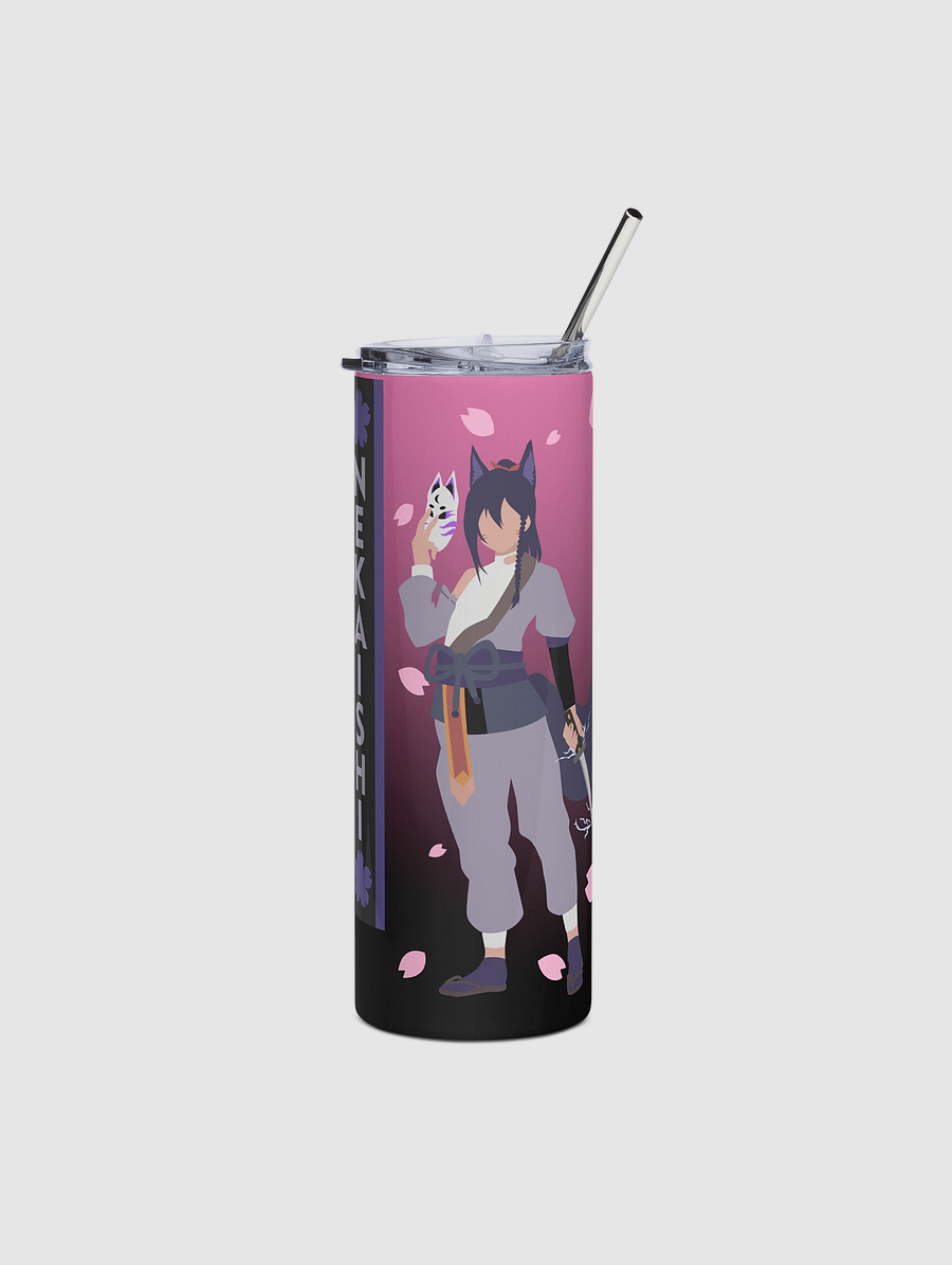Stainless steel tumbler - Standard | Dark Mode | Pink Fade product image (1)