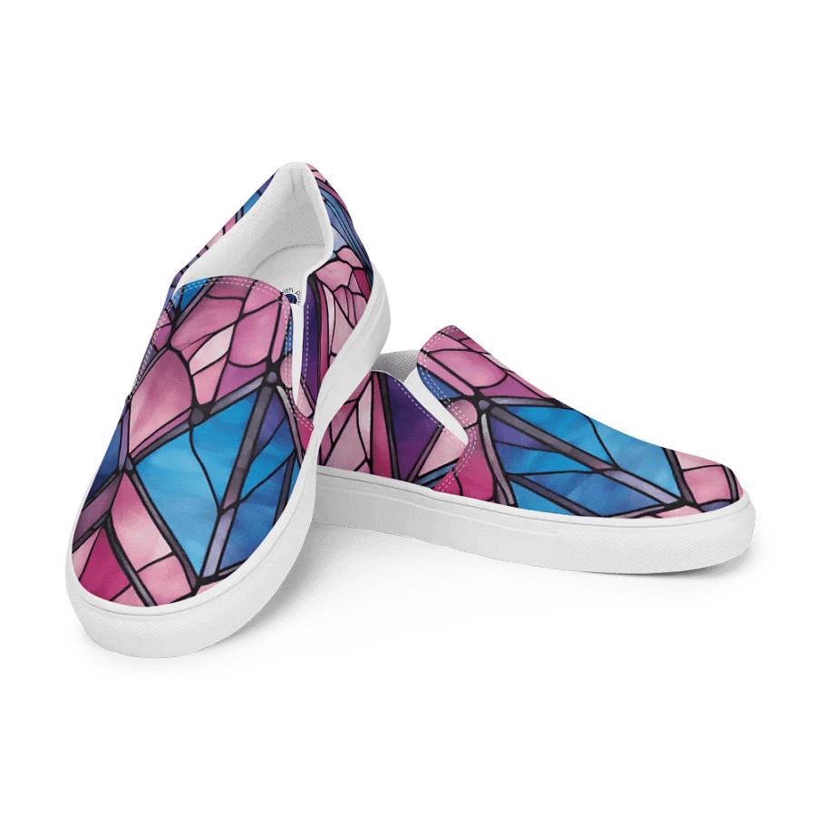 Geometric Glow Men's Slip-On Canvas Shoes product image (11)