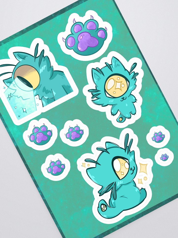 Beam The Cat Sticker Sheet product image (1)