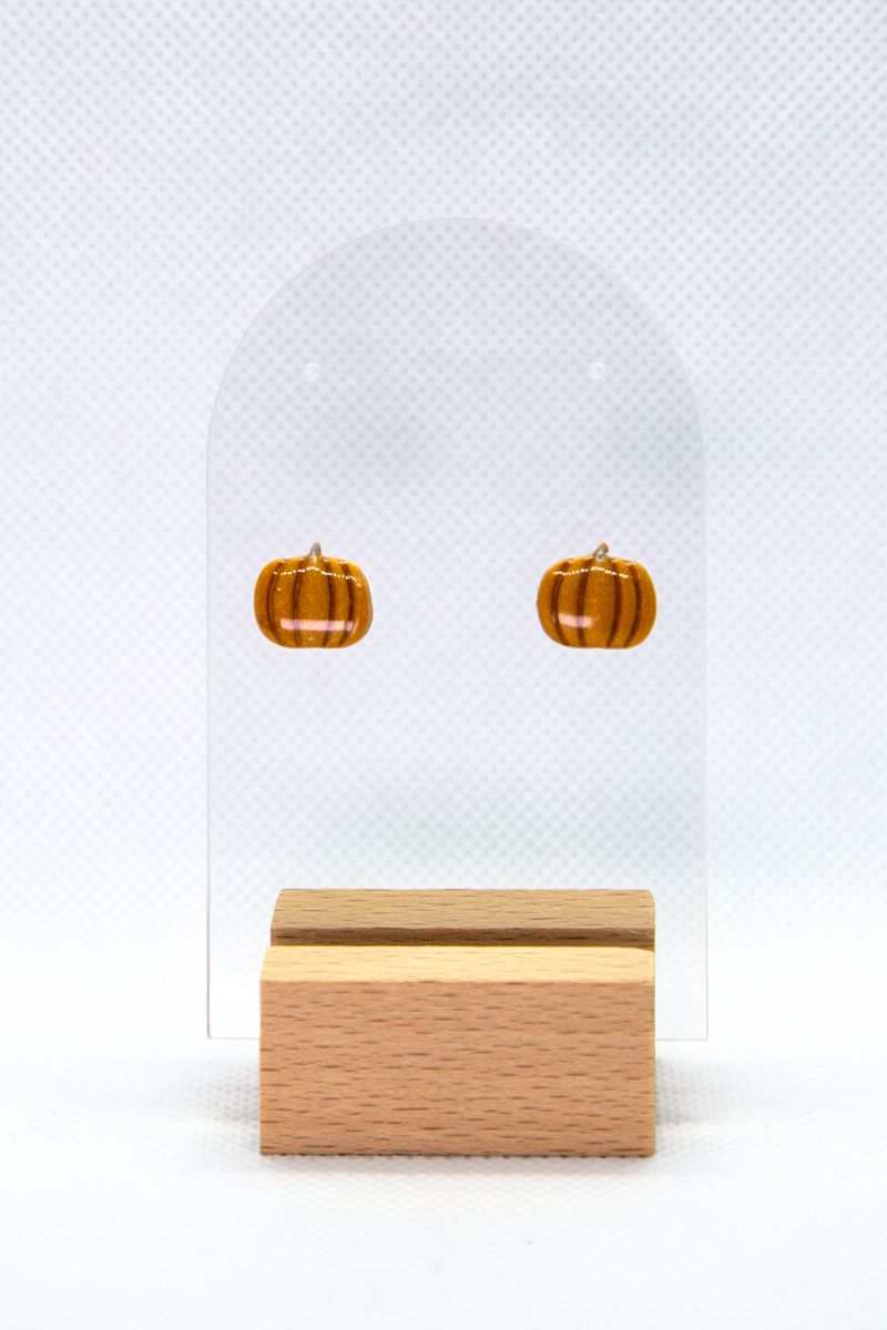 Gold Pumpkin Studs V1 product image (2)