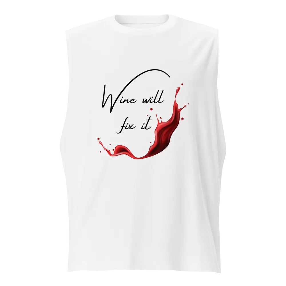 Wine will fix it Muscle Tank product image (1)