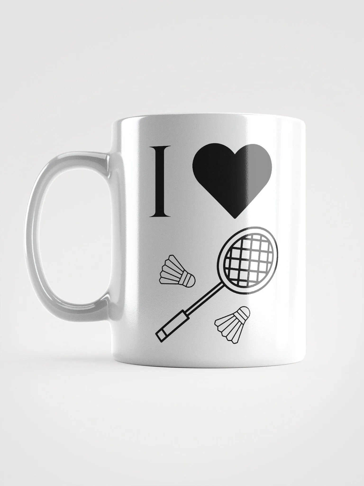 I ❤️ Badminton Mug product image (6)
