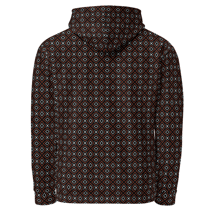 Diamond Dunes Geometric Allover Print Hoodie for Men and Women product image (2)