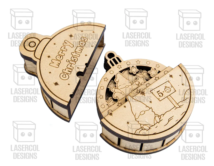 Small Ornaments Box (Gnomes version) - Laser Cut Files product image (10)
