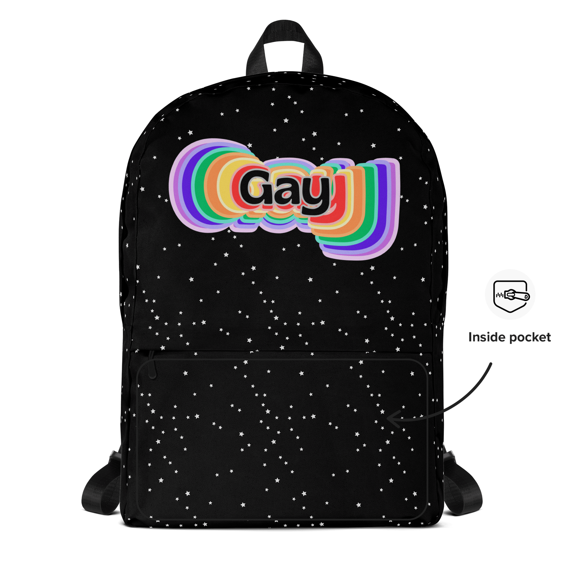 LGBTQIAP2S+ 2025, Rainbow Gay, Backpack product image (5)