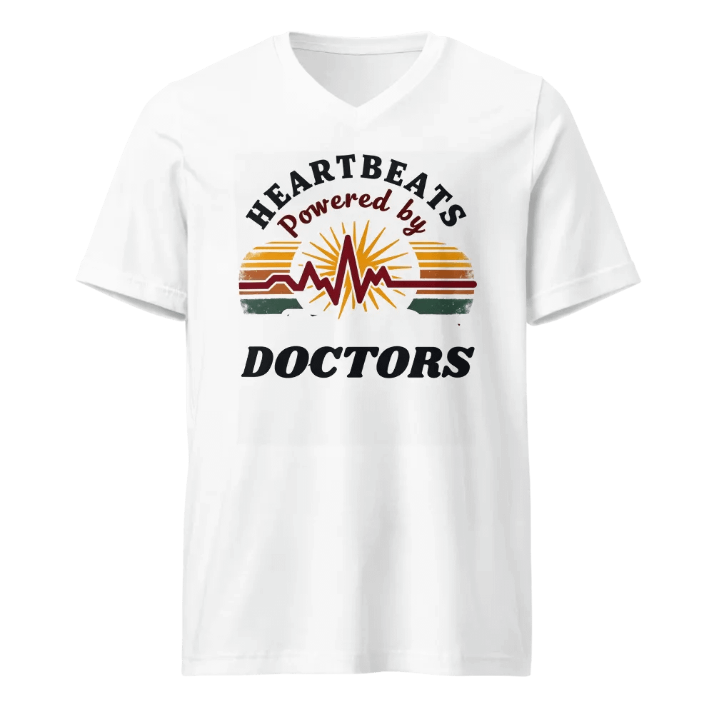 HEARTBEATS Powered by DOCTORS Graphic V-Neck Tee product image (1)