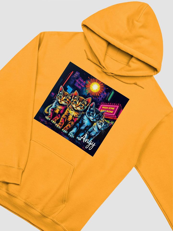 Neon City Cats Classic Hoodie product image (2)