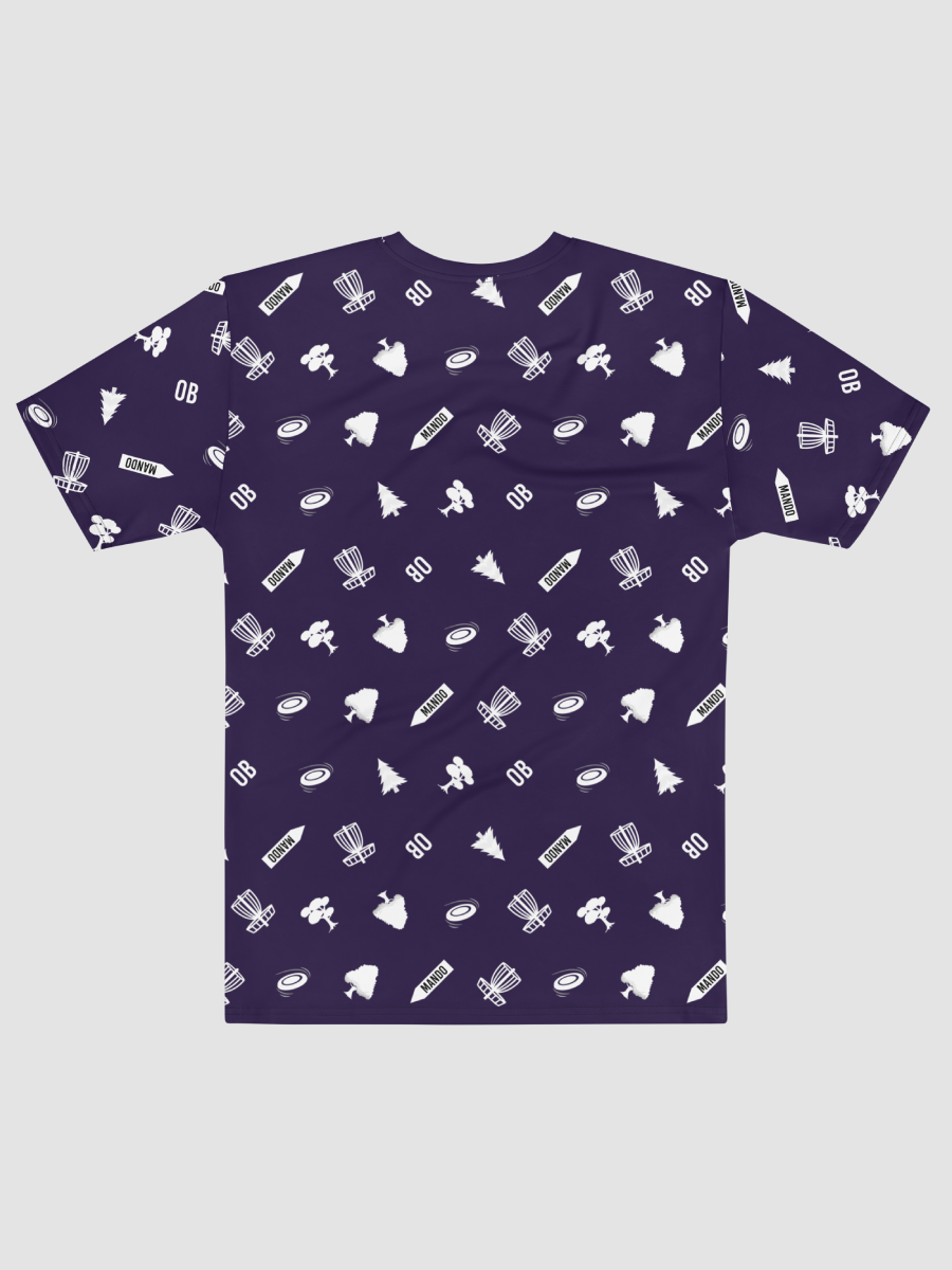 All-Over Print disc-golf Crew Neck T-Shirt - Blue product image (3)
