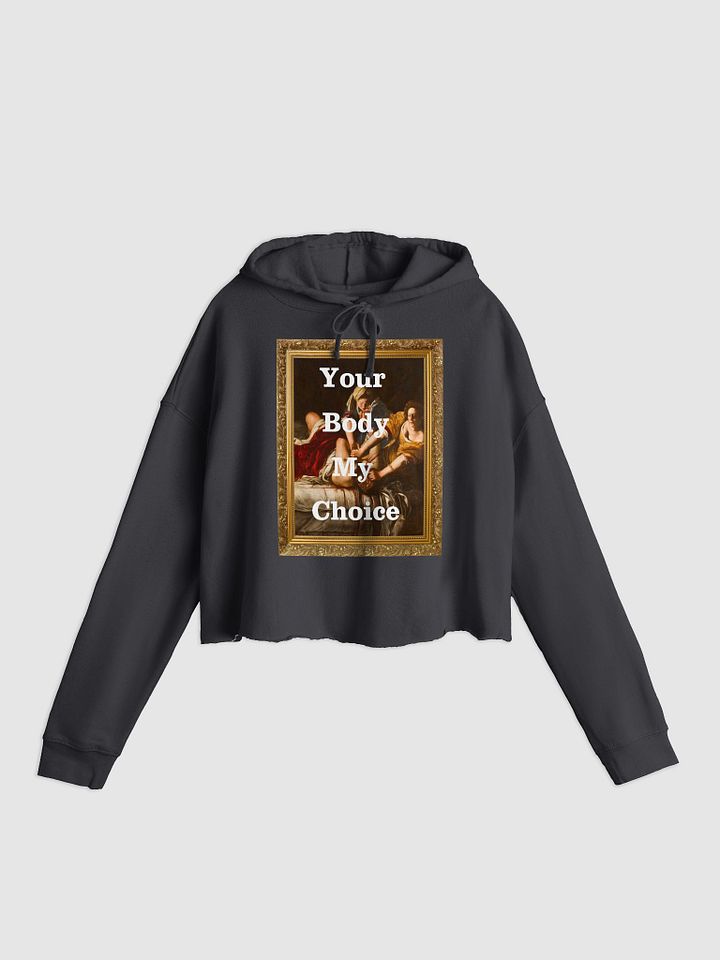Judith Slaying Your Body My Choice Framed Cropped Hoodie product image (6)