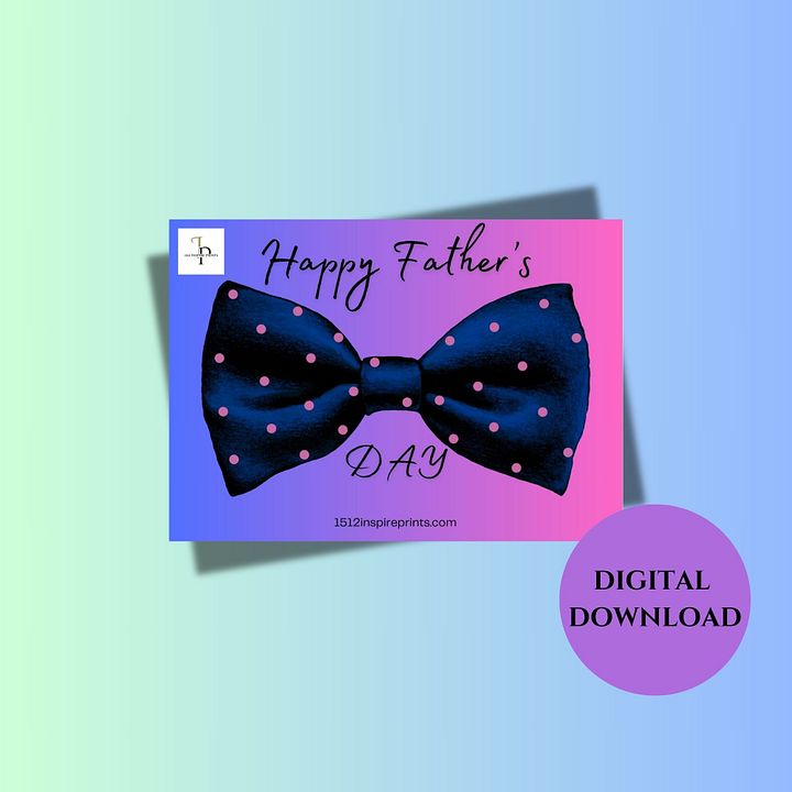 Father's Day Bow Tie E Card product image (1)