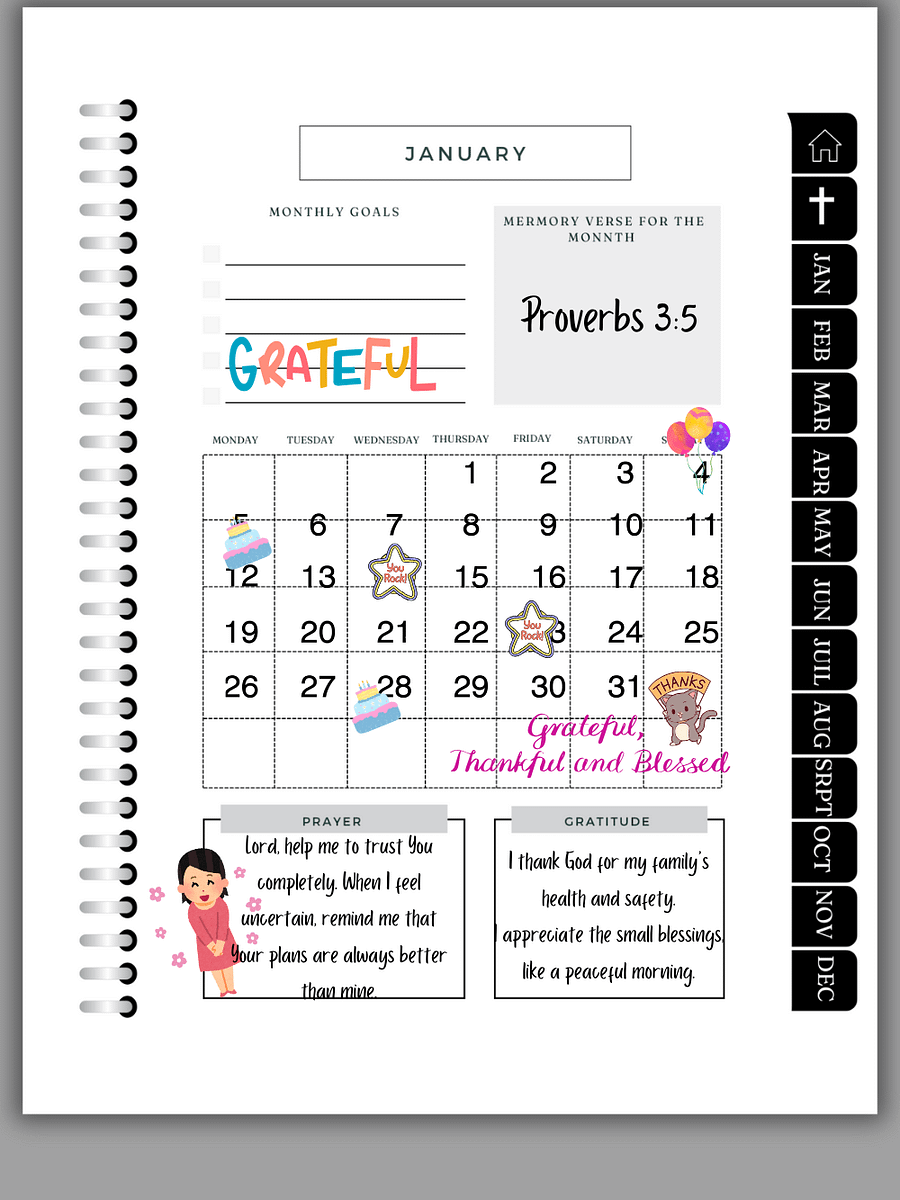 Monthly & Daily Planner Bundle – Stay Organized & Inspired! product image (7)
