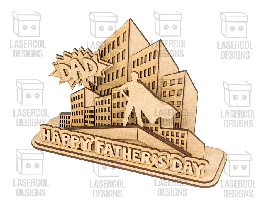 Father's Day Comic Gift Plaque (2 Sizes) - Laser Cut Files product image (5)