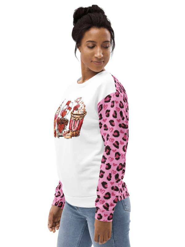 Sweatshirt with Leopard Print and graphic design product image (4)
