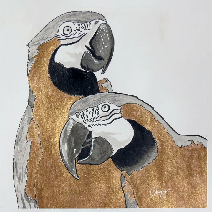 Parrots - Original Drawing product image (2)