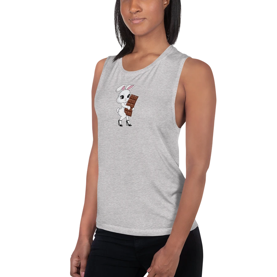 QOS Snow bunny with chocolate bar flowy tank top product image (50)