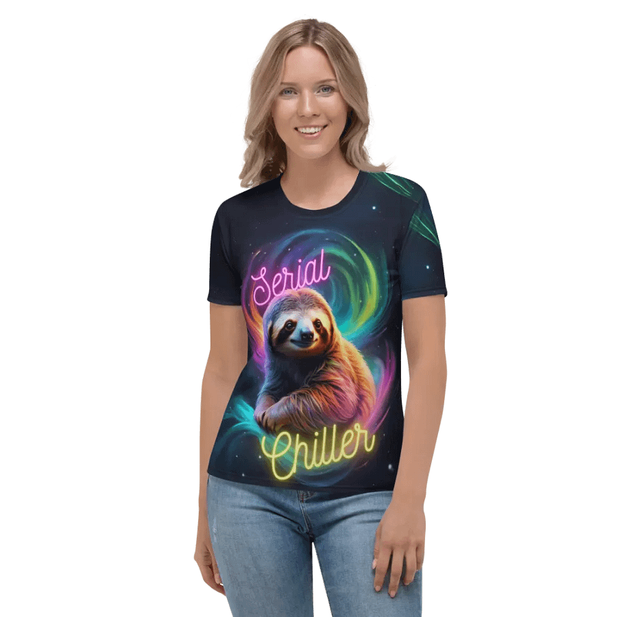Serial Chiller Sloth All Over Print T-shirt product image (2)