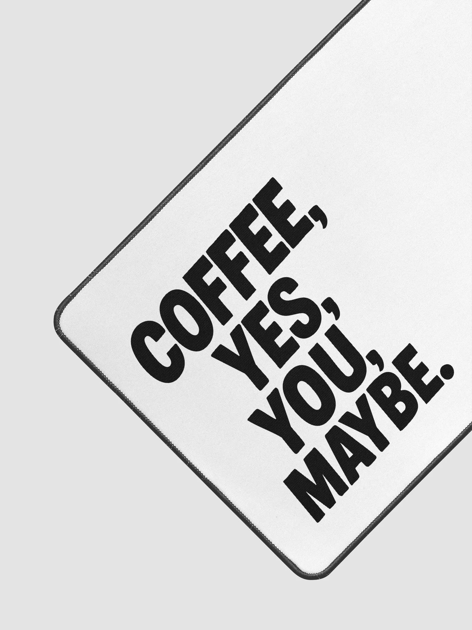 Coffee Cat Black Desk Mat 15.5'' x 31.5'' product image (3)