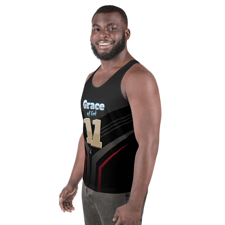 Black and Red Grace of God Men's Tank-top product image (2)