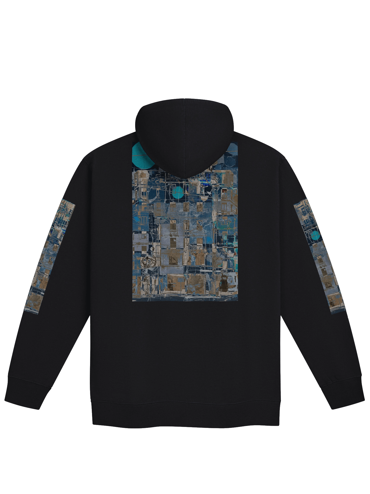Abstract Geometric Urban Zip-Up Hoodie product image (5)