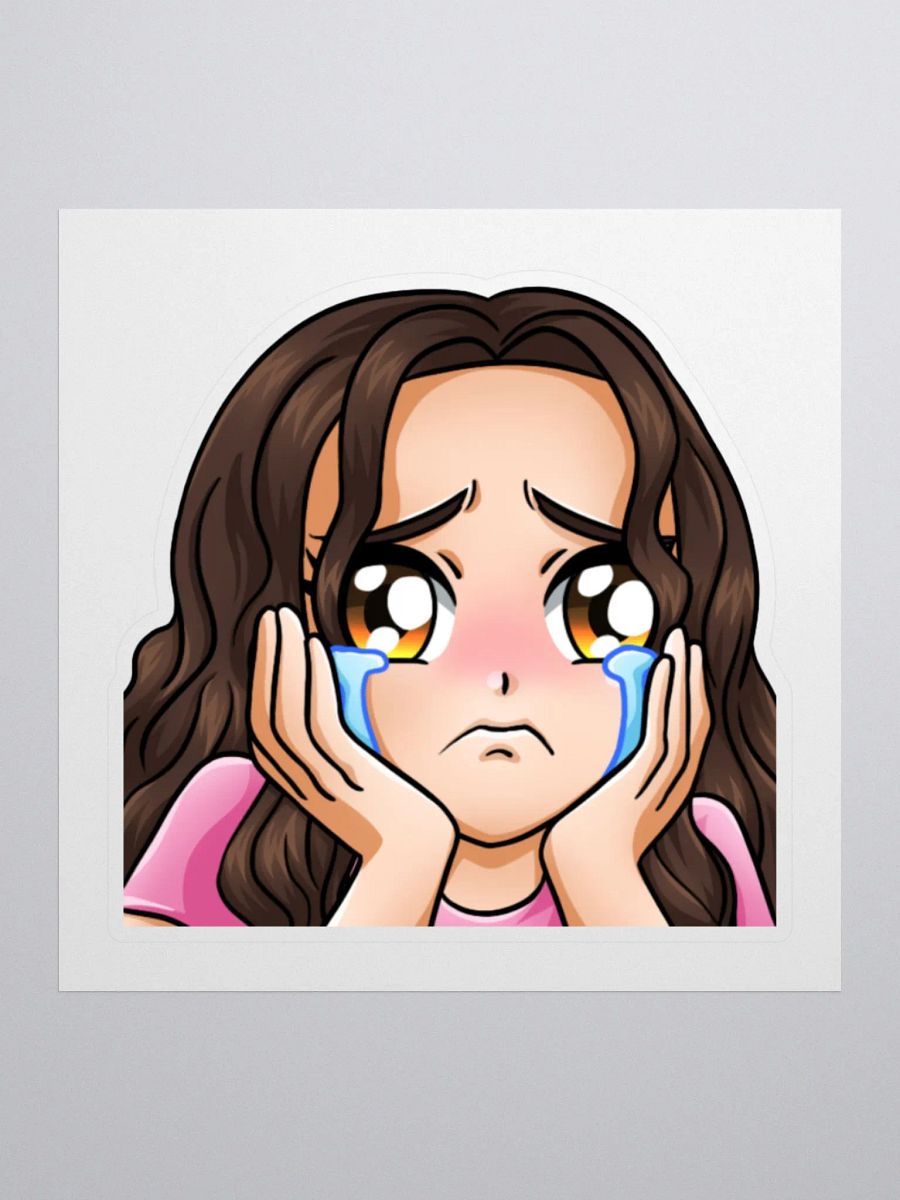Chloe Cry Emote Sticker product image (1)