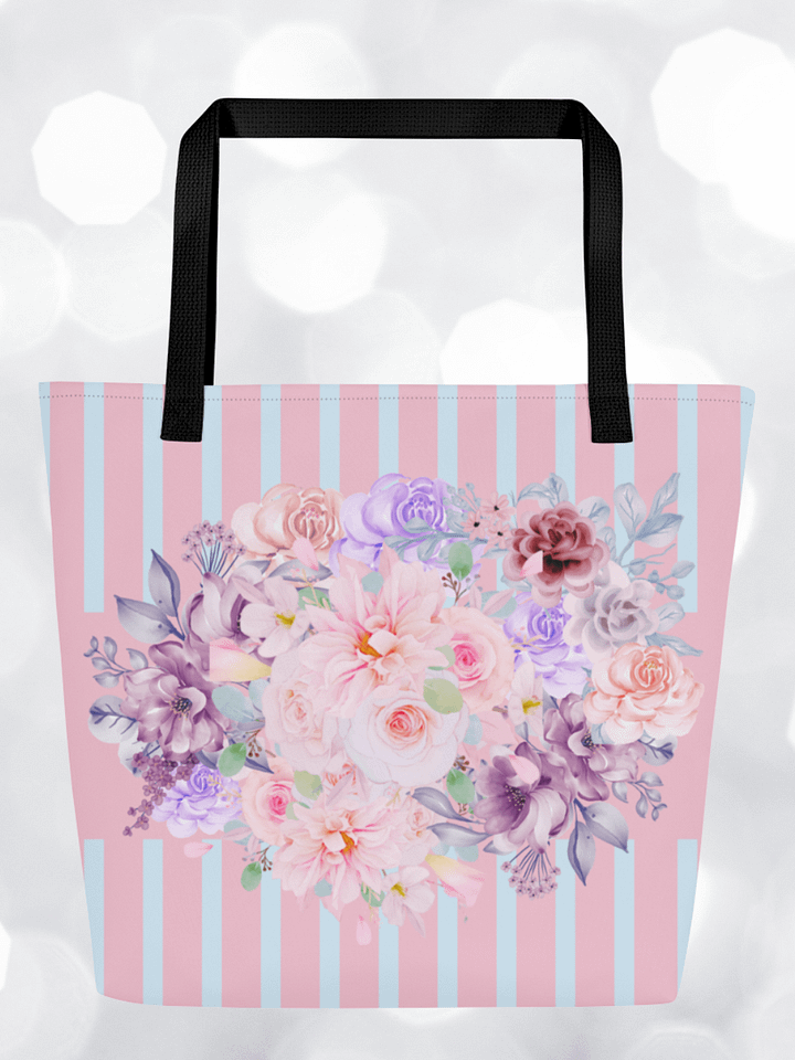 Cottagecore Vibrant Floral Large Tote Bag product image (1)