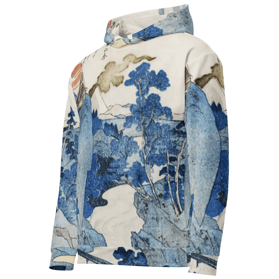 Fuji no Yukei All-Over Print Recycled Unisex Hoodie product image (10)