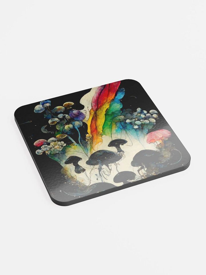 Mushroom Dreams Glossed Cork Coaster product image (2)