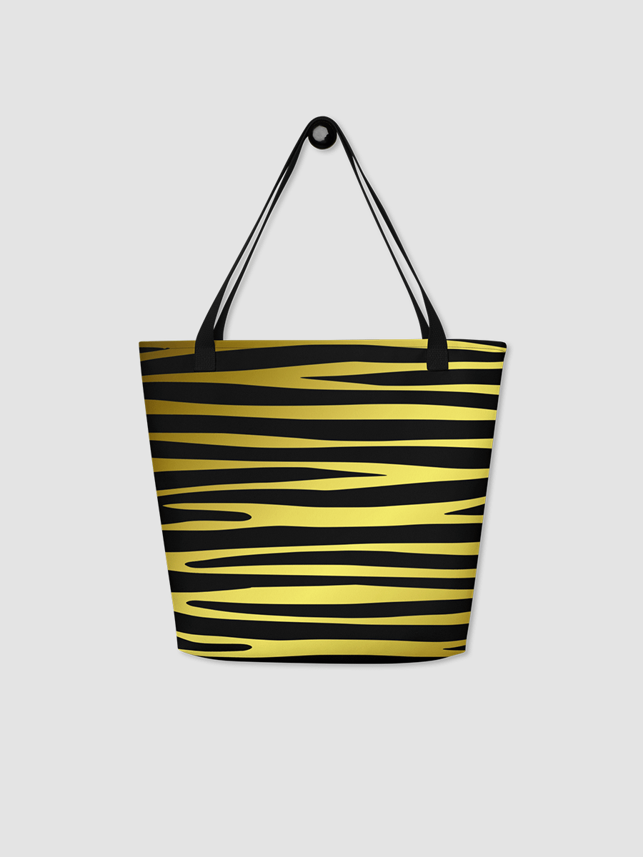 Tiger Stripes - All-Over Print Large Tote Bag w/ Pocket product image (3)